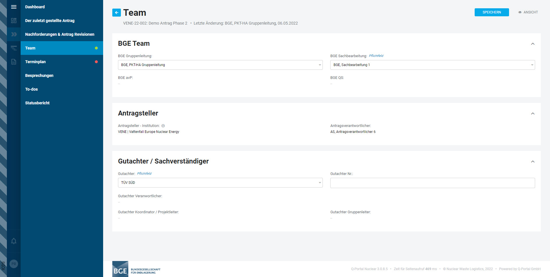 NWL Plattform - Antrag auf Qualifiziertes Verfahren - Seite 'Team' NWL Plattform - Antrag auf Qualifiziertes Verfahren - Seite 'Team'