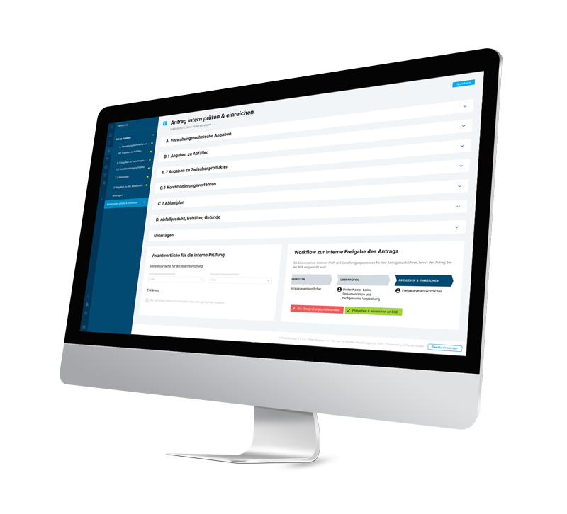 Digitale Transformation in der Produktkontrolle PC-Bildschirm